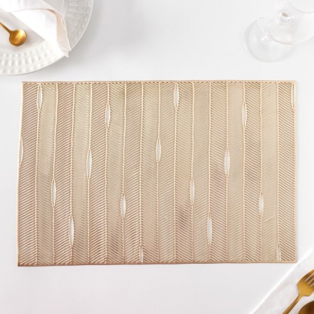 Set of serving napkins on the table "Triumph", 45 × 30 cm, 4 pcs, color gold-5