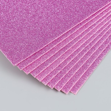 Glitter felt 20x30 cm 2 mm, pink-1