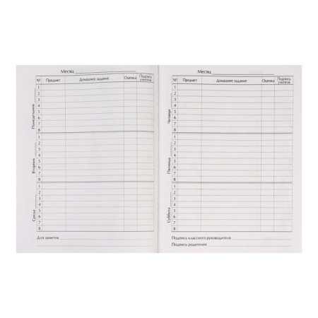 Diary for grades 1-4, "Cosmos", solid cover 7BC, matte lamination, foil embossing, 48 sheets-6