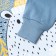 Pajamas for a boy, indigo color, height 122 cm