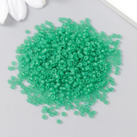 Beads "Astra" 11/0, 20 g (M20A turquoise/transparent, matte)-1