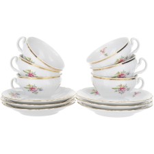 Cup 205 ml with a saucer 155 mm low bernadotte, decor 