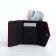 Women's wallet on the button, red color