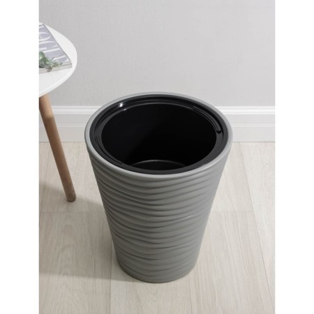 Kashpo for flowers with an insert "Dune", 19.5 l, color gray color-1