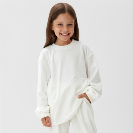 Kidshot (sweatshirt, trousers) KAFTAN PLUSHY R.32 (110-116), white-1