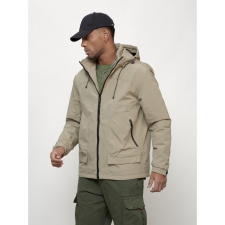 Male spring jacket, size 52, beige color-5