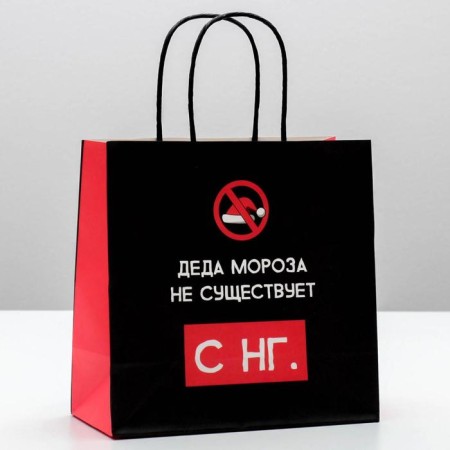 Gift package “Santa Claus does not exist”, 22 x 22 x 11 cm, New Year-1
