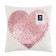 Pillowcase decorative Ethel "Heart" Color Pink, 40 x 40 cm, velor