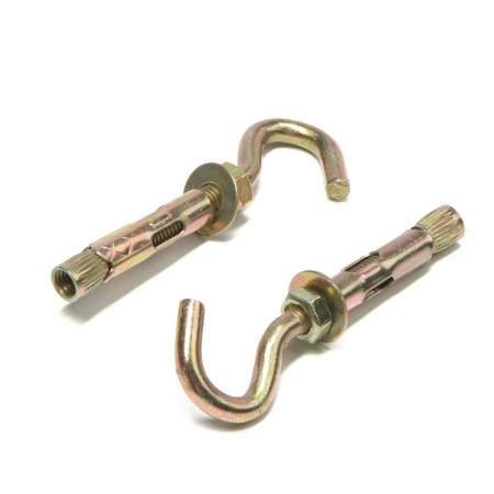 Anchor bolt of scrap, with a hook, galvanized, 8x40 mm, 100 pcs