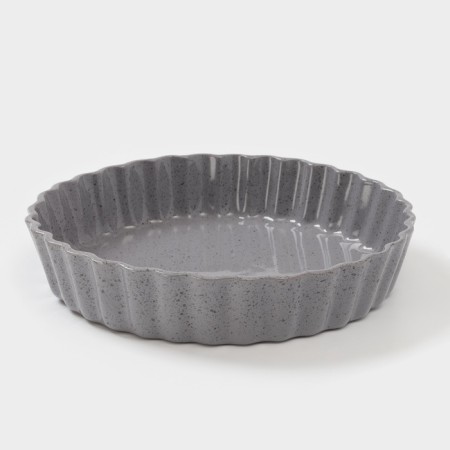 Baking form Borisov ceramics "Fog", 2.5 ml, 28 × 6 cm, ceramics, gray