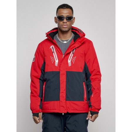 Ski costume men's winter, size 48, red color-7