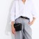 Bag Cross-Bodi with a zipper, black color