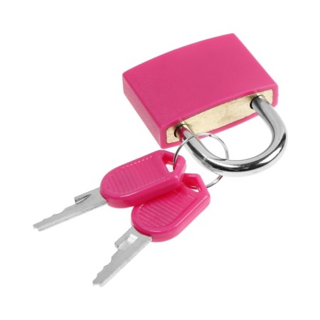 Castle of a hinged suitcase, medium, 30x42 mm, pink-2