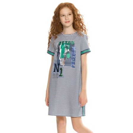 Dress for girls, height 122 cm, white color