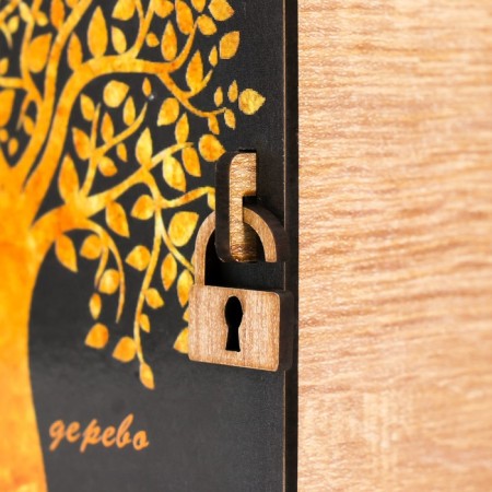 Pig a case-book "Tree" 14x14 cm-3