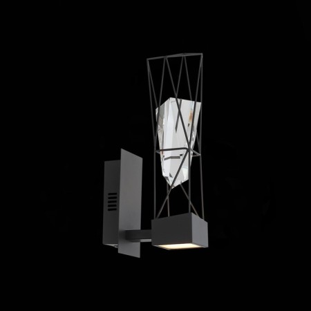 Sconces st. SL815.301.01. Progetto. 1x6 W, LED, 4000K, 594 LM, 9.1x33 cm, color gray graphite-3