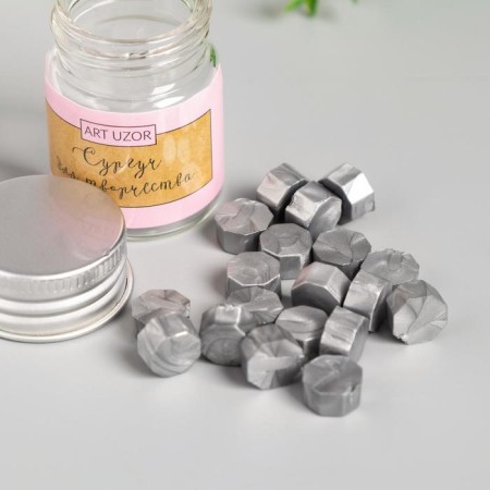 Surgut in granules in the jar of "octagonal" silver 9 g 4.5x3x33 cm-1