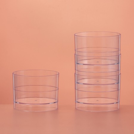 Plastic disposable form for worships "zero", 60 ml, 5.3 cm, color transparent color-7