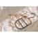 Monnector Organizer for belts and scarves multi -level Savanna Wood, 11.3 × 24 × 1.1 cm, pink color