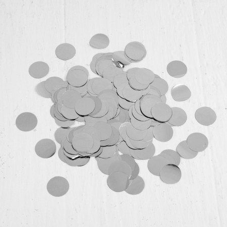 Filler for the ball "Circle silver", 1 cm, set of 9 pcs.-1