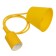 Cartridge E27 Silicone with a cord 1 m yellow rexant