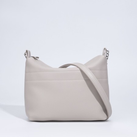 Cross-Bodi Bag on a zipper, the color is gray-beige