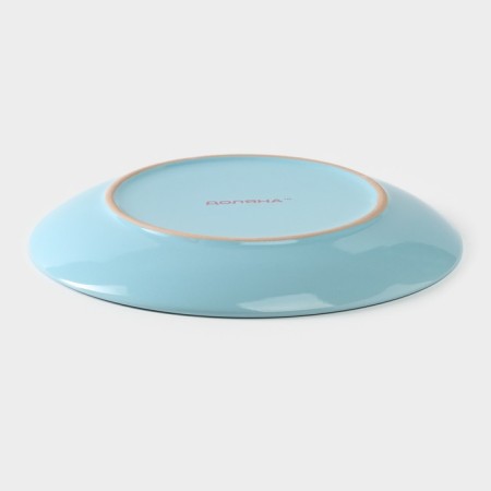 Board ceramic dessert shade "pastel", d = 19 cm, blue color-2