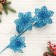 Artificial flowers "lily shine" 60x10 cm, turquoise