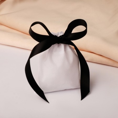 Gift bag “Tenderness”, 7 x 9 cm, white-black color-1