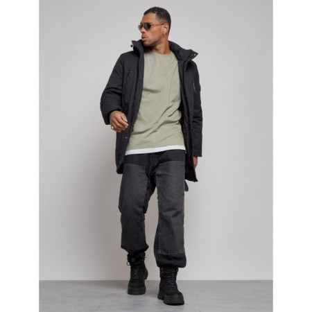 Extensive male winter park, size 48, black color-12