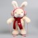 Soft toy "Little Friend", skiing, red scarf