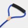 A leash of 8 mm with a pack for 2 dogs, 73 + 2x57 cm, polyester and genuine leather, blue