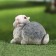 Garden Figure "Bunny Gesti" 14x7x11cm /// Gray