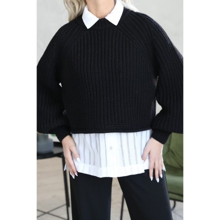 Women's sweater wisell, size 44, black color-10