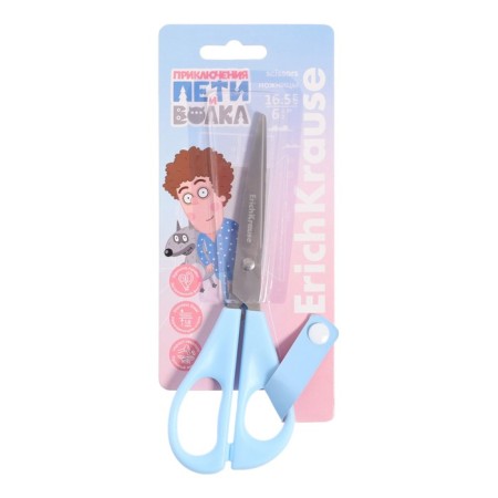 Baby scissors 16.5 cm Erichkrause "The Adventures of Petit and Wolf", mix-2