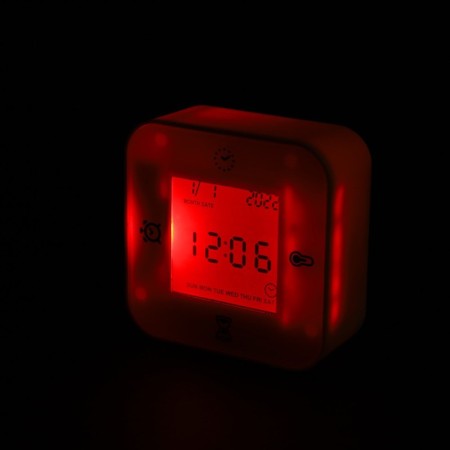 Clock - an alarm clock LB -24, timer, temperature, date, alarm clock, backlight, white-4