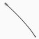 Cable with a screw fastener, 15 x 0.15 cm, black color