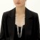 Set 2 objects: earrings, necklace "ice" pigtail, 80cm, white color in silver, 80cm