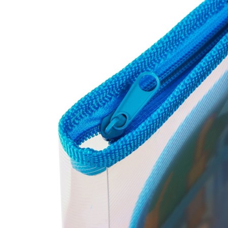 Plastic A4 folder, at lightning, blue tractor-2