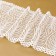 Lace elastic fabric, 190 mm × 2.7 ± 0.5 m, white color