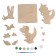 Set for creativity. Wood painting "Dinosaurus"