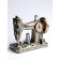 Table interior clock, “sewing machine”, on batteries, 23.5 × 10.5 × 20 cm, d-5.5 cm