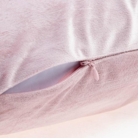 Decorative pillowcase with brushes Ethel Color Pink, 45x45 cm, polyester, velor-3