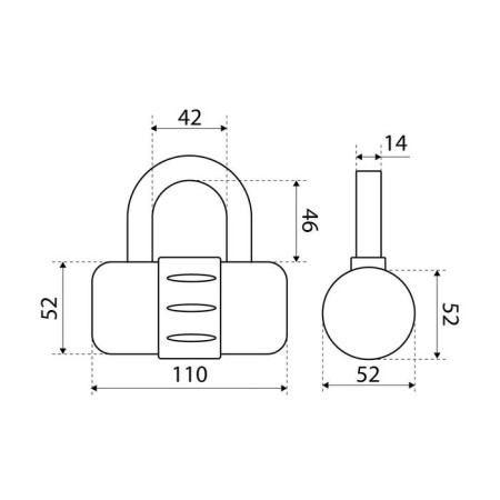 The castle of the hinged "Bulat" Armed Forces 323, all -weather, 5 cl. D = 14 mm-2