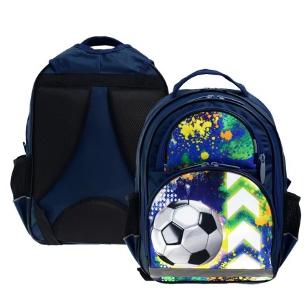 School backpack, 36 x 23 x 13 cm, ergonomic back, calligrata p "Football"-5
