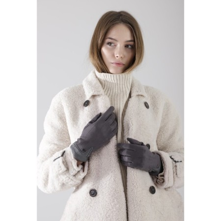 Gloves, size 8, without insulation, gray color-1