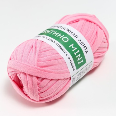 Knitted yarn 100% cotton "Lentino mini" 100 g 40 m color 80 pink-1