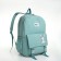 School backpack from textiles, 3 pockets, turquoise color