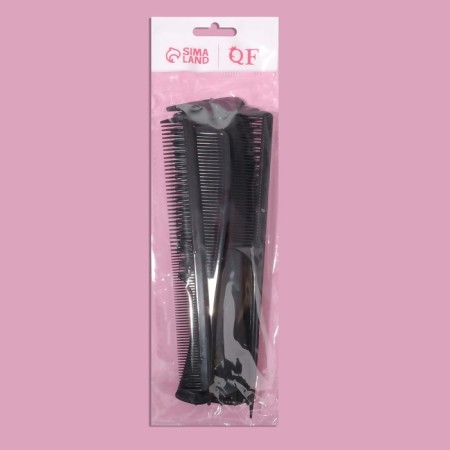 Set of combs, 6 items, black color-5
