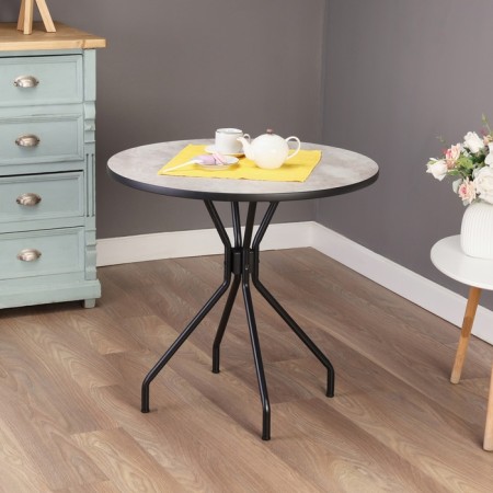 Table Kitchen Rund LDSP 22 mm, 780x780x740, cement